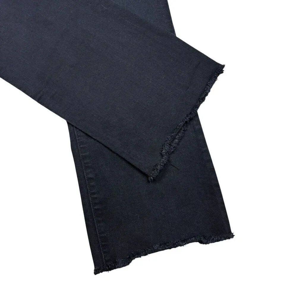 Bridge by Gly High Rise Cropped Flare Black Jeans Size 29 - Picture 4 of 6